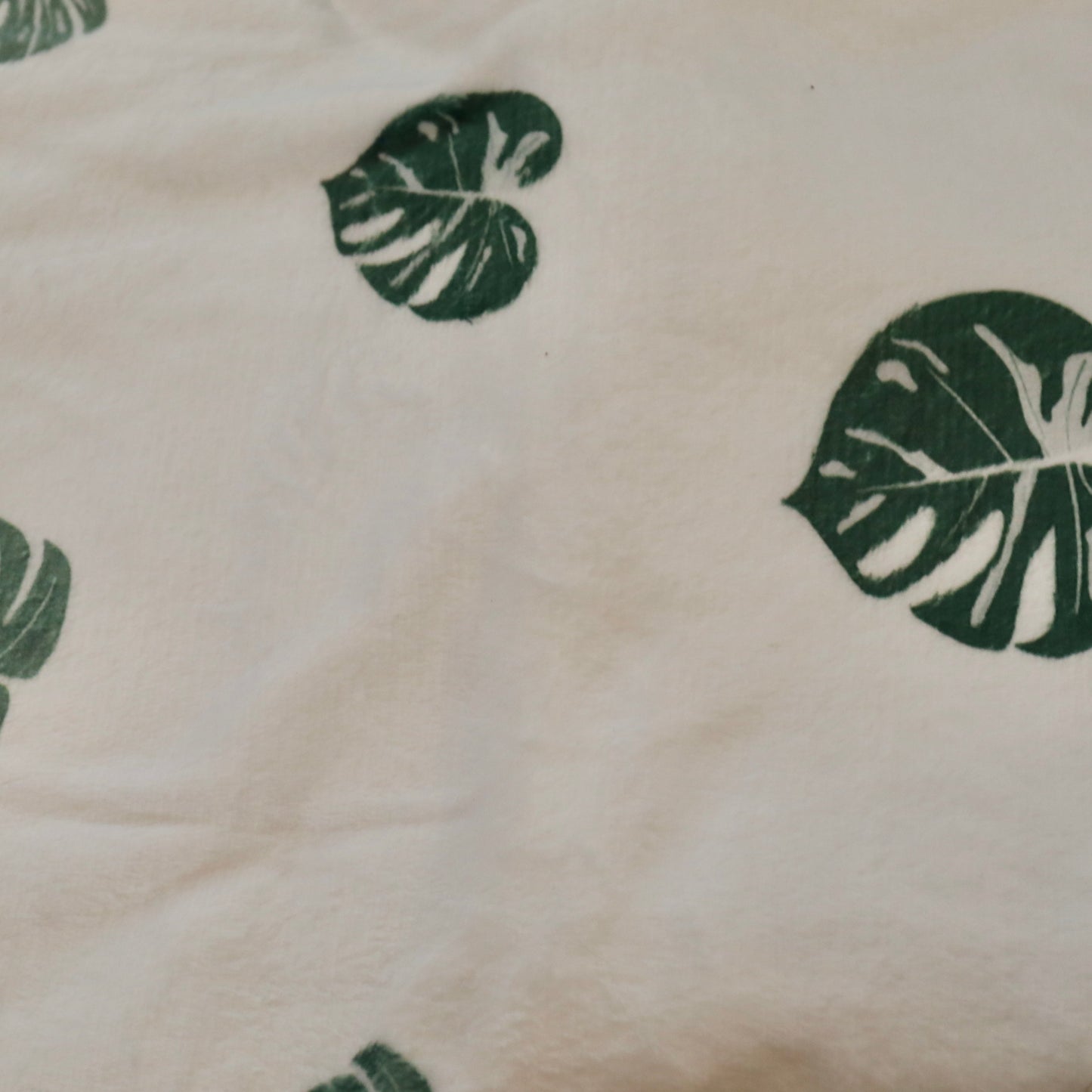 ´Monstera variegata soft baby blanket