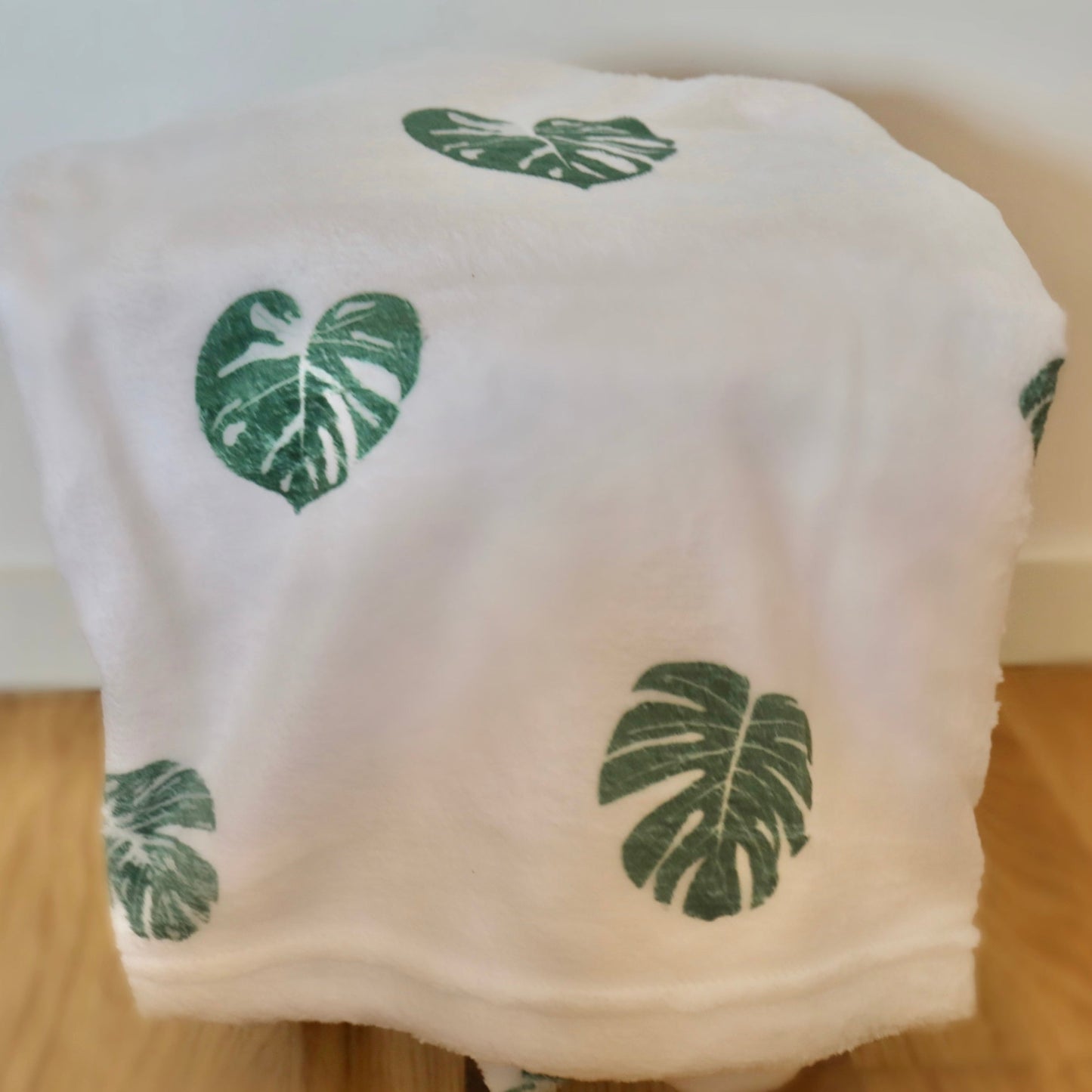 ´Monstera variegata soft baby blanket